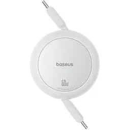Кабель Baseus Free2Pull Mini Charging Cable USB-C to USB-C 60W 1 м Moon білий
