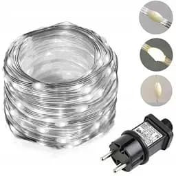 Гірлянда світлодіодна 300 LED великі краплі 30 метрів будинок/вулиця білий 8 режимів