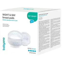 Вкладыши лактационные BabyOno Get Ready Mom Night & Day 40 шт. (297/01)