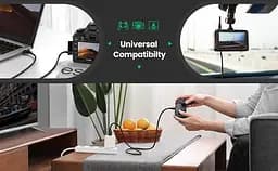Зарядний кабель Ugreen Mini USB to USB 2.0 1M Black (US132) - мініатюра 8
