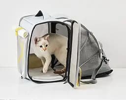 Рюкзак-переноска Petkit Breezy xZone Pet Carrier Grey P7703 (P7703 Grey) - мініатюра 4