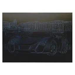 Гравюра А4 "Спорткар" ГрА4-4с эконом вариант в пакете 29,7х21 см