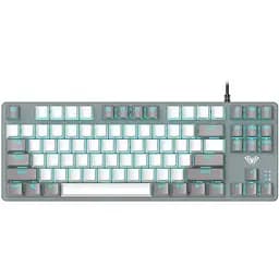 Клавіатура ігрова механічна Aula Mechanical F-3287 Grey-White Keycap KRGD Blue