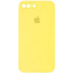 Чехол Silicone Case Square Full Camera Protective AA для Apple iPhone 7 plus/8 plus 5.5 Желтый/Yellow
