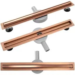 Душовий канал Rea Neo Slim Pro 60 см brushed copper REA-G0650