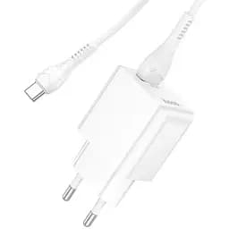Зарядний комплект Hoco C98A Type-C cable Proton 1 USB 18W білий