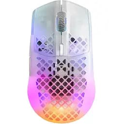 Мишка SteelSeries Aerox 3 Wireless Ghost, RGB, 18000dpi., 6кн., прозора