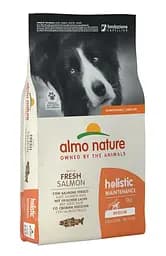 Сухий корм для дорослих собак середніх порід Almo Nature (Альмо Натюр) Holistic зі свіжим лососем 12 кг
