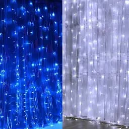 Гірлянда Водоспад вулична 3х2м 560 ламп (Синій, білий, мікс)