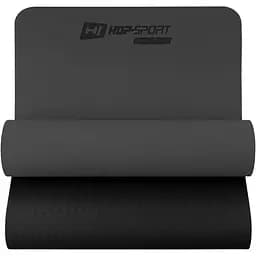 Килимок для фітнесу Hop-Sport TPE HS-T006GM 0.6 см сіро-чорний