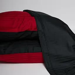 Постільний набір Moon&Star (простирадло 200х220 см + 2 наволочки 70х70 см) Satin Stripe Dark Romance - мініатюра 4