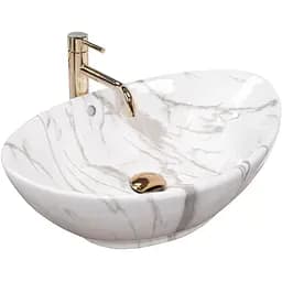 Умивальник Rea Wendy marmo накладний REA-U5053, Білий