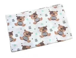 Пеленка фланель Moontime "Мишки со звездочками"