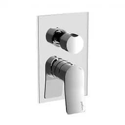 Смеситель для ванны/душа на 2 потребителя Paffoni Tilt с металической накладкой chrome TI018CR/M, Хром