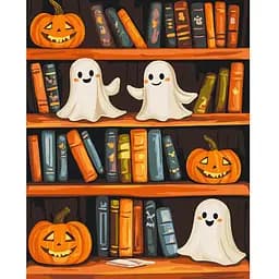 Картина за номерами на підрамнику Brushme Веселий Хеллоуїн