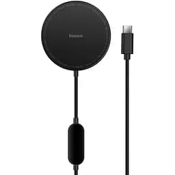 Бездротовий зарядний пристрій Baseus Simple Mini2 Magnetic Wireless Charger 15W Black