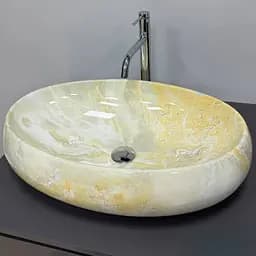 Умивальник VBI Veneto M labradorite накладний VBI-012811, Мармур