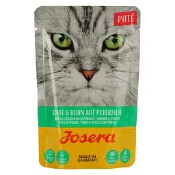 Вологий корм для котів Josera паштет качка та курка з петрушкою 85 г