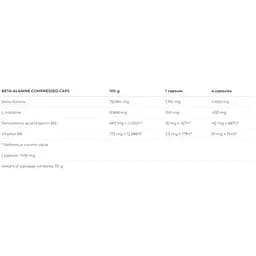 Бета-Аланін + Гістідін з вітамінами Nutrend Beta Alanine 90 капсул - мініатюра 3