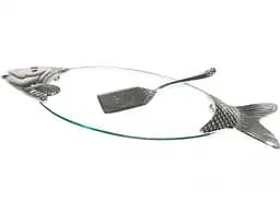 Блюдо BIG FISH сервировочное для рыбы с лопаткой S&T 58х20 см (7х21 см) kuh0007985