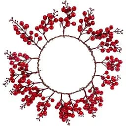 Новорічний вінок ЕленДекор 25 см (801-544)