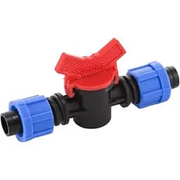 Кран кульовий прохідний Presto-PS для крапельної стрічки 16 мм (LV-0117)