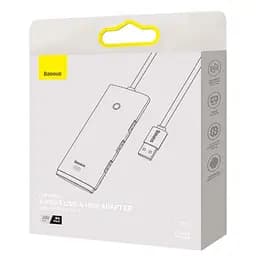 Конвертер хаб Usb Baseus 4-in-1 Lite Series 4-Port Usb-A to 4xUsb3.0 2 метри - мініатюра 7