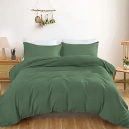 Простыня MirSon Satin Light Pro 10-017 Green Olive 150х220 см оливковая (2200011022857)