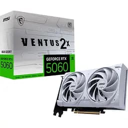 Видеокарта MSI GeForce RTX 5060 Ventus 2X OC 8G White (G5060-8V2CW) UA [133928]