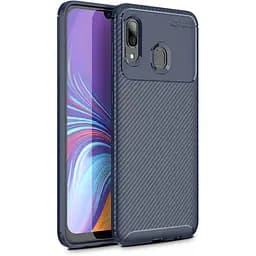 Чохол-накладка Toto TPU Carbon Fiber 1.5 mm Case Samsung Galaxy A40 Dark Blue