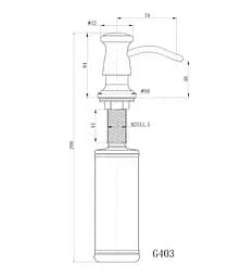 Дозатор для миючого засобу Gappo G403-3  - мініатюра 2