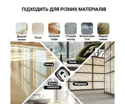 Робот для миття вікон з пультом управління, акумуляторний, білий - мініатюра 8