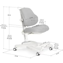 Дитяче крісло Mealux Gravity Grey (Y-612 G)  - мініатюра 2