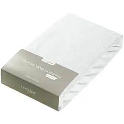 Простыня махровая на резинке Home Line 160x200х20 см белый (193943)