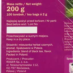 Чай чорний Sir Roger Earl Grey, 100 г (50 шт. х 2 г) (895576) - мініатюра 4