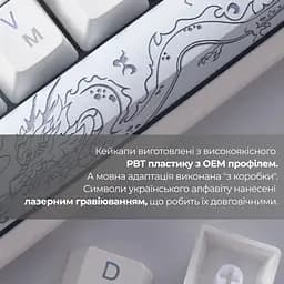 Клавіатура Ducky One 3 TKL Cherry MX Blue RGB White (DKON2187ST-CUAPXPWWWSC1) UA [128815] - мініатюра 8