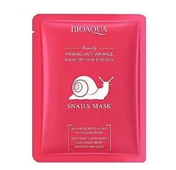 Маска для обличчя зміцнювальна Bioaqua Firming Anti-Wrinkle Snails Mask тканинна, 25 г