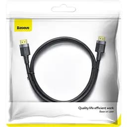 Кабель Baseus Cafule 4KHDMI Male To 4KHDMI Male Adapter Cable 2m Black - мініатюра 2