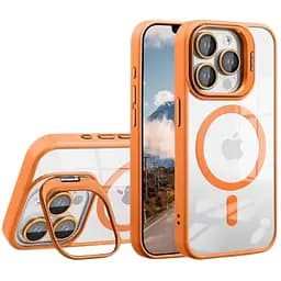 Чохол із підставкою MagSafe TPU PC Metal Stand Case Apple iPhone 14 Orange