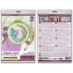 Набір для вишивання хрестиком "Кольоровий вихор" Abris Art AHM-073 з п'яльцем