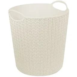 Корзина для мусора, белый ротанг 10 л (2499-IH-бел.ротанг)