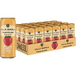 Упаковка сидру Villa Bianca Fragolino Bianco 7-8.5% 7.92 л з/б (0.33 л х 24 шт.)