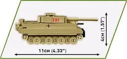 Конструктор COBI танк Tiger I 131 3095 - мініатюра 3