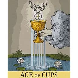 Картина за номерами на підрамнику Brushme Туз кубків