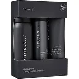 Подарунковий набір для чоловіків Rituals The Ritual of Homme Trial Set: гель-пінка для душу 50 мл + антиперспірант 50 мл + скраб для обличчя 70 мл - мініатюра 3