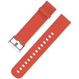 Ремешок силиконовый Tamister для часов 20 мм Type A оранжевый