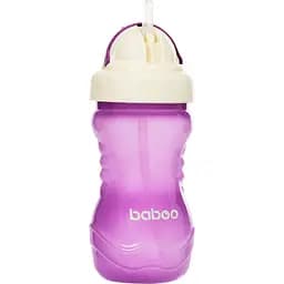 Поильник-непроливайка Baboo с силиконовой соломинкой, 360 мл, 9+ (фиолетовая) (8-128)