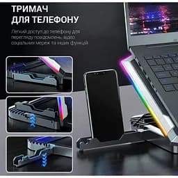 Охолоджувальна підставка для ноутбука до 21 дюймів GamePro GPCP-870 8xfans - мініатюра 11