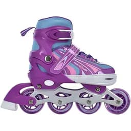 Ролики Profi A4146-M-V раздвижные, шнуровка + бакля, диаметром 70 мм ПУ, размер 35-38 фиолетовые