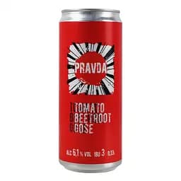 Пиво Правда Tomato Beetroot Gose светлое нефильтрованное 6.1% 0.33 л